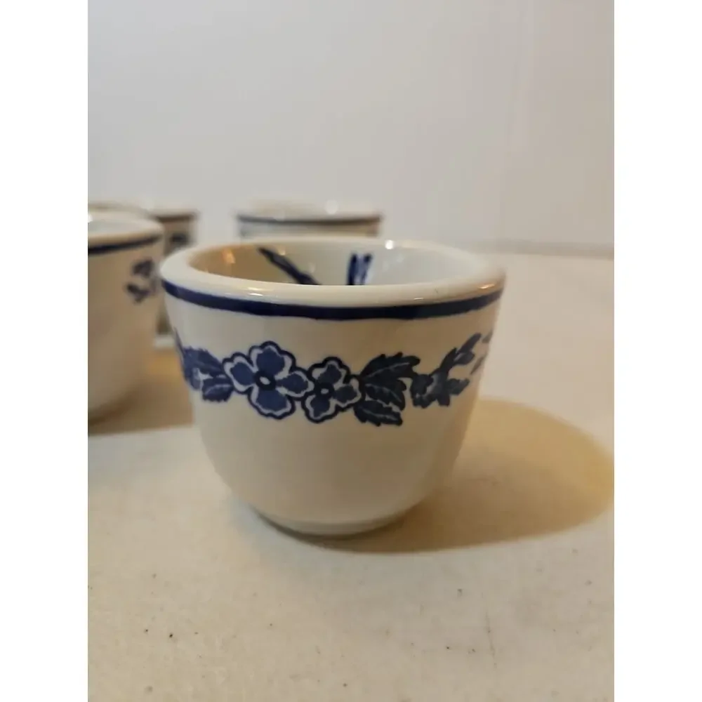 Set Of 4 Vintage Jackson China Restaurant Ware Hummingbird Custard Cups